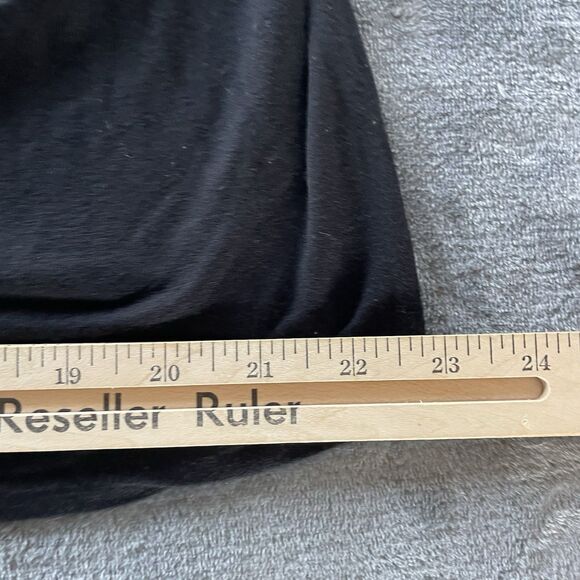 Free People Beach Pants Womens Large Black Ultra High Rise Flowy Wide Leg Crop - Picture 11 of 12